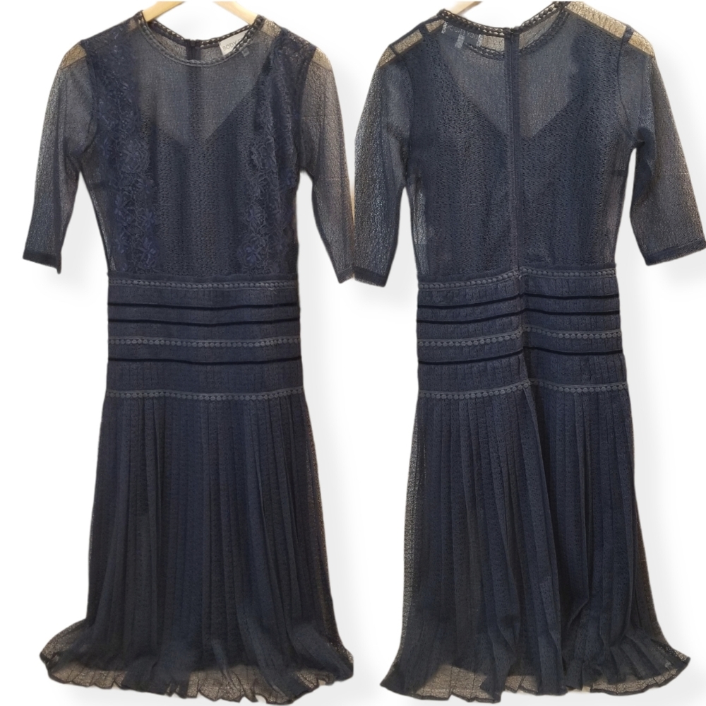 {10} NWT Body Frock Blue Lace Dress